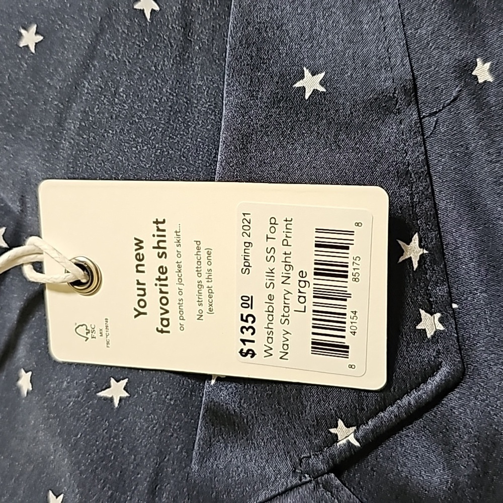 MARINE layer washable silk SS top - Picture 4 of 4